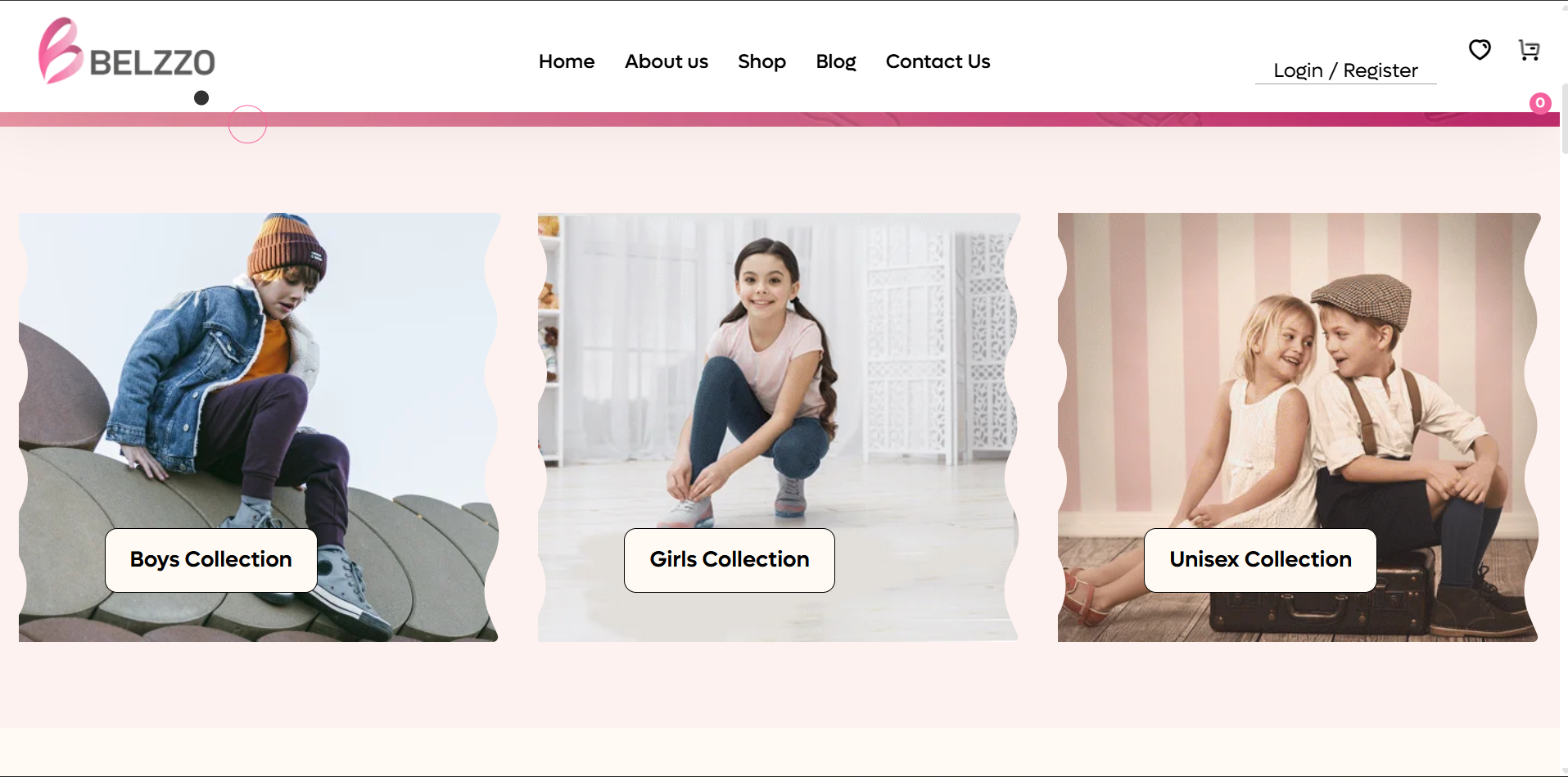 Belzzo: Premium Kids Footwear Online in India desktop view